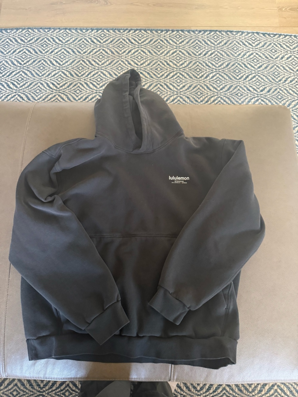 lululemon athletica Black Top with White Logo